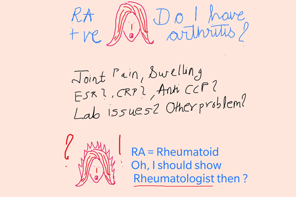 My RA (rheumatoid) factor is positive. Do I have rheumatoid arthritis ?